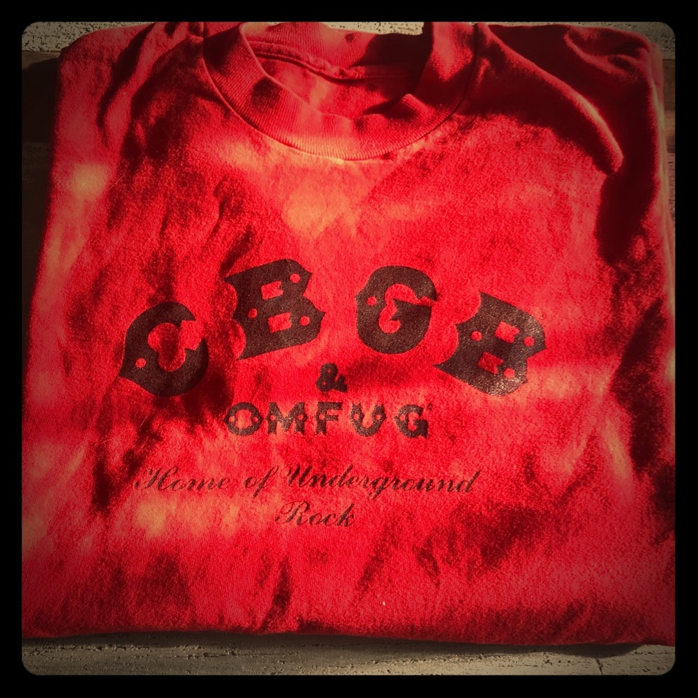 Original CBGB Nightclub Men’s T-shirt Red size XL